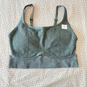 aerie Ribbed Bralette in Sage